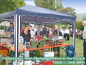 Partyservice beim Rheinwiesenfest in Bacharach