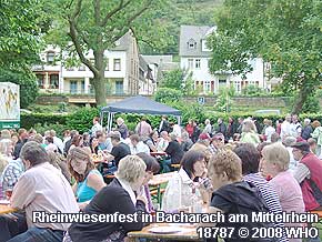 Weinfest-Sommernacht und Rheinwiesenfest in Bacharach am Mittelrhein